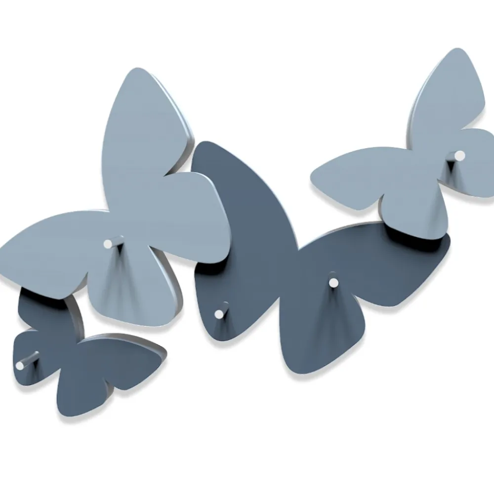 Mobili Ingresso Moderni-Selezionato da Mazzolaluce Appendichiavi da parete magnetico farfalle colore carta da zucchero