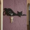 Mobili Ingresso Moderni-Selezionato da Mazzolaluce Appendichiavi da parete moderno gatto nero magnetico design