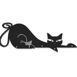 Mobili Ingresso Moderni-Selezionato da Mazzolaluce Appendichiavi da parete moderno gatto nero magnetico design