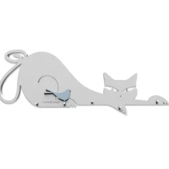 Mobili Ingresso Moderni-Selezionato da Mazzolaluce Appendichiavi magnetico da parete gatto bianco