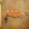 Mobili Ingresso Moderni-Selezionato da Mazzolaluce Appendichiavi moderno da parete magnetico legno traforato colore terracotta