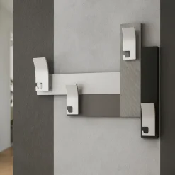 Appendiabiti Da Parete-Selezionato da Mazzolaluce Appendipanni moderno da parete legno grigio nero design