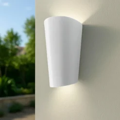 Applique Da Esterno-Ondaluce Ap pic applique da esterno cono bianco led