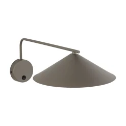 Applique Da Parete-Selezionato da Mazzolaluce Applique a braccio lungo marrone orientabile con interruttore per illuminazione tavolo