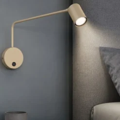Applique Camera Da Letto-Selezionato da Mazzolaluce Applique a braccio sabbia luce orientabile per comodino camera da letto