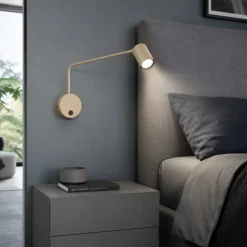 Applique Camera Da Letto-Selezionato da Mazzolaluce Applique a braccio sabbia luce orientabile per comodino camera da letto