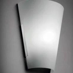 Applique Da Parete-Selezionato da Mazzolaluce Applique a muro in vetro curvo bianco moderna
