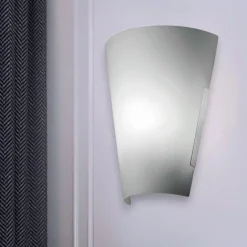Applique Da Parete-Selezionato da Mazzolaluce Applique a muro in vetro curvo bianco moderna