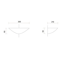 Applique Da Parete-Selezionato da Mazzolaluce Applique angolare di gesso ceramico bianco