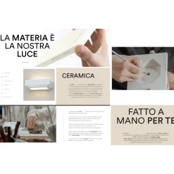 Applique Da Parete-Selezionato da Mazzolaluce Applique angolare in gesso ceramica bianca