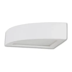 Applique Da Parete-Selezionato da Mazzolaluce Applique angolare led 12w 2700k di gesso ceramica bianco