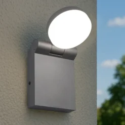 Applique Da Esterno-Selezionato da Mazzolaluce Applique antracite da esterno orientabile led anti corrosione