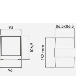 Applique Da Esterno-Selezionato da Mazzolaluce Applique antracite da esterno moderna 9w 3000k