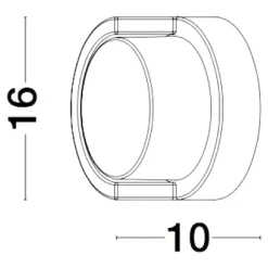 Applique Da Esterno-Selezionato da Mazzolaluce Applique antracite per esterno ip65 led 12w 3000k ip65