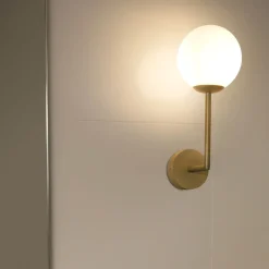 Applique Da Bagno-Selezionato da Mazzolaluce Applique bagni metallo oro ip44 impermeabile