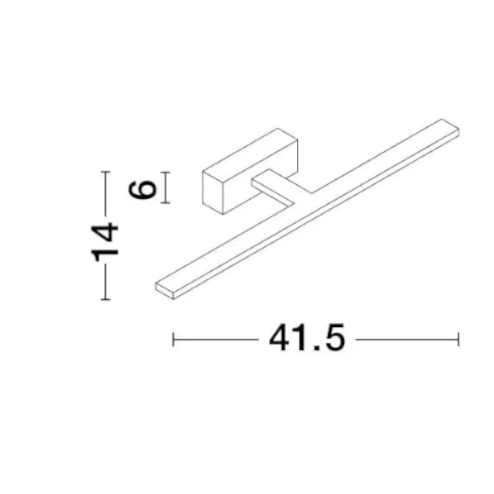 Applique Da Bagno-Selezionato da Mazzolaluce Applique bagni nero 12w 3000k