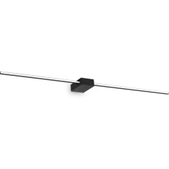 Applique Da Bagno-Ideal Lux Applique bagno theo ap d115 nera led 20w 3000k