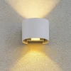Applique Da Esterno-Life Electronics Applique bianca da esterno led 7w 4000k tonda