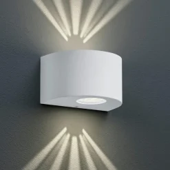 Applique Da Esterno-Selezionato da Mazzolaluce Applique bianca da esterno moderna 4w 3000k fasci di luce regolabili