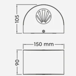 Applique Da Esterno-Selezionato da Mazzolaluce Applique bianca da esterno moderna 4w 3000k fasci di luce regolabili