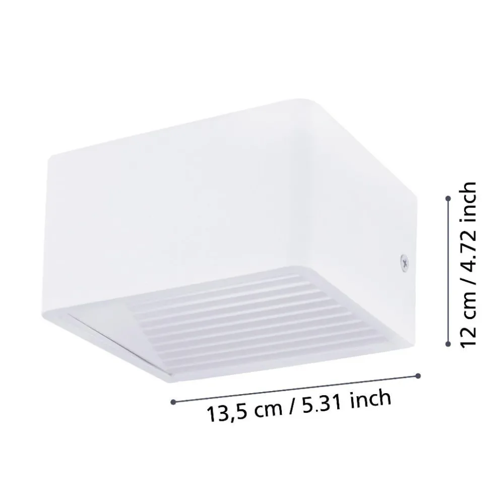 Applique Da Esterno-Selezionato da Mazzolaluce Applique bianca da esterno moderna led 3000k ip55