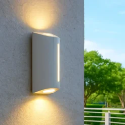 Applique Da Esterno-Selezionato da Mazzolaluce Applique bianca da esterno taglio di luce led 11w 4000k