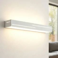 Applique Da Parete-Fabas Luce Applique bianca da parete bunny moderna led 24w 3000k