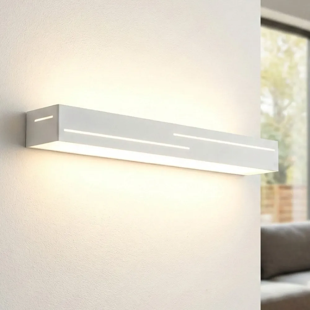 Applique Da Parete-Fabas Luce Applique bianca da parete bunny moderna led 24w 3000k