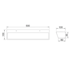 Applique Da Parete-Selezionato da Mazzolaluce Applique bianca da parete led 40w 3000k moderna biemissione