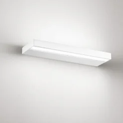 Applique Da Parete-IsyLuce Applique bianca plate duplex moderna led 40w 3000k 4000k