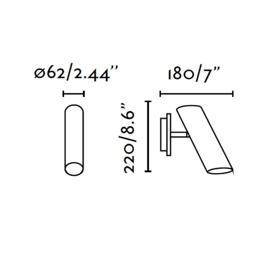 Applique Camera Da Letto-Selezionato da Mazzolaluce Applique bianca orientabile per comodino testata camera da letto moderna