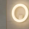 Applique Da Bagno-Selezionato da Mazzolaluce Applique bianca per bagno moderno rotonda led 20w 4000k