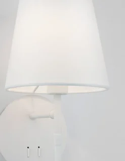Applique Camera Da Letto-Selezionato da Mazzolaluce Applique bianca per comodino da camera da letto moderna
