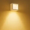 Applique Da Esterno-Selezionato da Mazzolaluce Applique bianca per esterni cubo bianco moderno led 9w 4000k