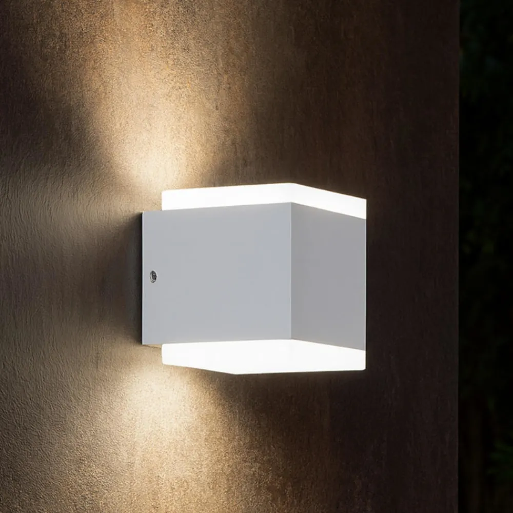 Applique Da Esterno-Selezionato da Mazzolaluce Applique bianca per esterno design moderno led 14w 4000k