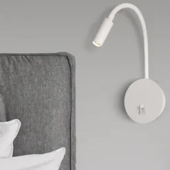 Applique Camera Da Letto-Selezionato da Mazzolaluce Applique bianco comodino orientabile per camera da letto led 3w 3000k