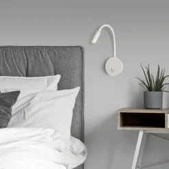 Applique Camera Da Letto-Selezionato da Mazzolaluce Applique bianco comodino orientabile per camera da letto led 3w 3000k