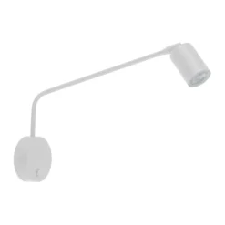 Applique Camera Da Letto-Selezionato da Mazzolaluce Applique bianco con braccio orientabile e interruttore per comodino camera da letto