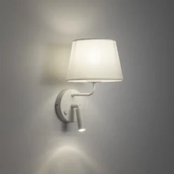 Applique Camera Da Letto-Selezionato da Mazzolaluce Applique bianco con interruttori doppia luce per comodini camera da letto