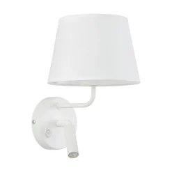 Applique Camera Da Letto-Selezionato da Mazzolaluce Applique bianco con interruttori doppia luce per comodini camera da letto