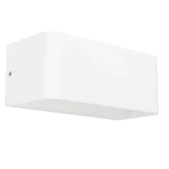 Applique Da Esterno-Eglo Applique bianco da esterno led rgb da 2700k a 6500k controllo da remoto app ip55 sania-z