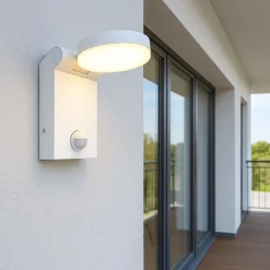 Applique Da Esterno-Selezionato da Mazzolaluce Applique bianco da esterno sensore movimento led 7w 2300k 3000k 4000k