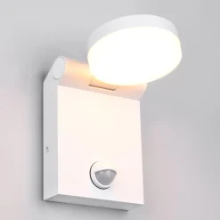 Applique Da Esterno-Selezionato da Mazzolaluce Applique bianco da esterno sensore movimento led 7w 2300k 3000k 4000k