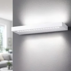Applique Da Parete-Perenz Illuminazione Applique bianco da parete led 22w 3000k biemissione moderna bed perenz