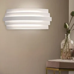 Applique Da Parete-Selezionato da Mazzolaluce Applique bianco design moderno led 22w 3000k