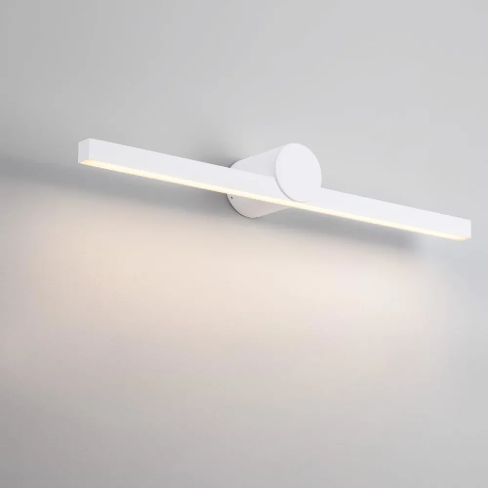 Applique Da Bagno-Selezionato da Mazzolaluce Applique bianco design squadrato per specchio da bagno