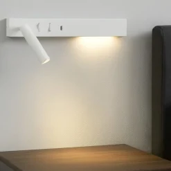 Applique Camera Da Letto-Selezionato da Mazzolaluce Applique bianco destro multifunzione per comodino