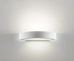 Applique Da Parete-Selezionato da Mazzolaluce Applique bianco di gesso ceramica moderna verniciabile