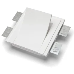 Applique Da Parete-Selezionato da Mazzolaluce Applique bianco di gesso led cristaly da incasso 9w 3000k