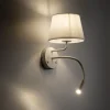 Applique Camera Da Letto-Selezionato da Mazzolaluce Applique bianco doppia luce presa usb per comodino camera da letto moderna